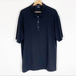 Nike Fit Dry Tiger Woods Golf Polo Top Short Sleeves Black Sz L